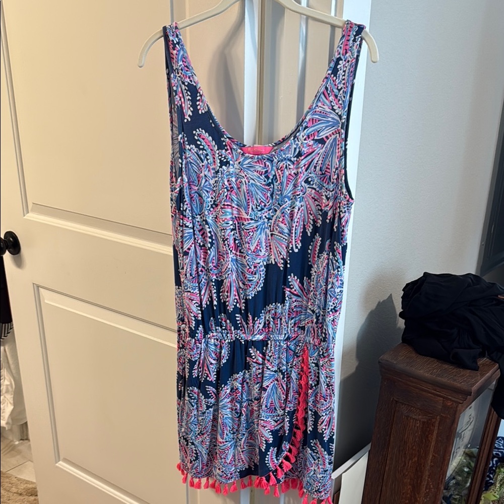Lilly Pulitzer Women's Swim Dress - Navy and Pink